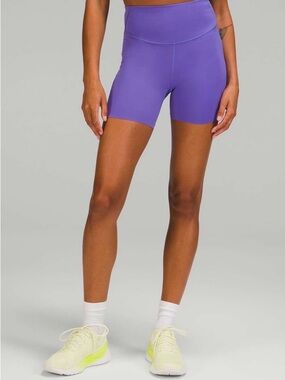 Lululemon Align High Rise Biker Shorts 8” Purple Size 4 Yoga Gym